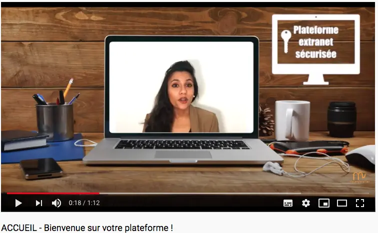 Tutoriel vidéo de la plateforme extranet sécurisée