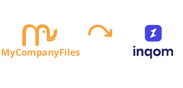 Connexion entre logo mycompanyfiles et inqom
